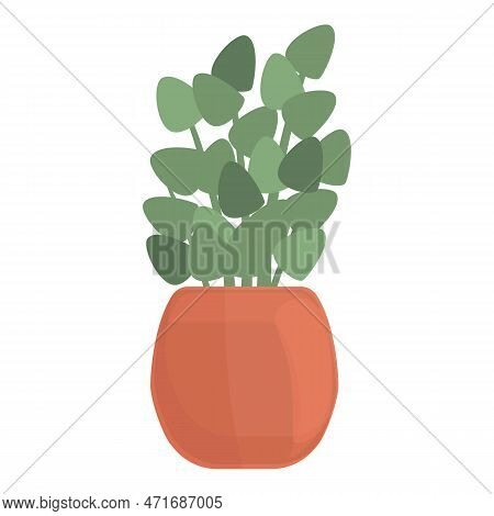 Window Leaf Plant Pot Icon. Cartoon Of Window Leaf Plant Pot Icon For Web Design Isolated On White B