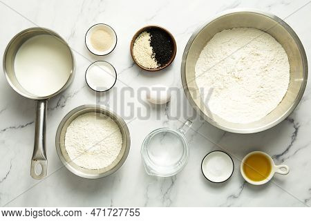 Turkish Ramadan Pide Ramadan Pidesi Homemade Soft Bread Ingredients: Nigella And Sesame Seeds, Milk,