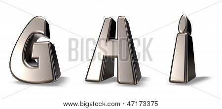 Metal bogstaver