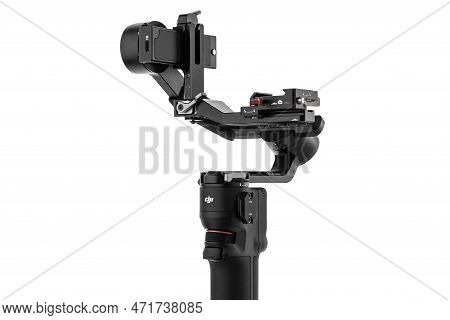Varna, Bulgaria - February 17 ,2023: Dji Ronin 3 Mini Is Three-axis Motorized Gimbal Stabilizer For 