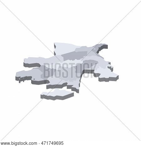 Azerbaijan Political Map Of Administrative Divisions - Districts, Cities And Autonomous Republic Of 