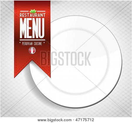 Peruvian Restaurant Menu Texture Banner