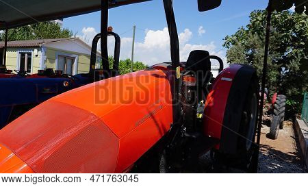 Bucharest, Romania - September 12, 2022: Tractor Frutteto Natural At Bucharest, Romania