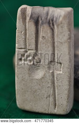 Stone Mold For Casting Metal. Set Of Jewelry Forms.