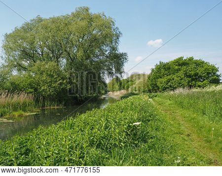Footpath Beside The Pocklington Canal, East Yorkshire, England