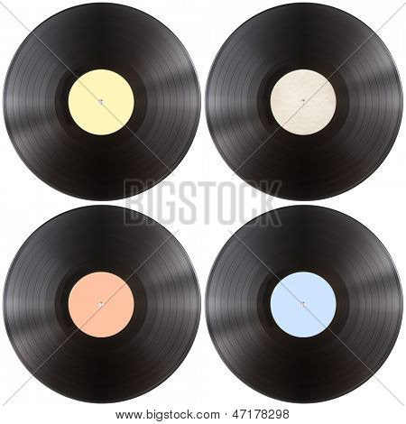 vinyl grammofon registrere disk isoleret