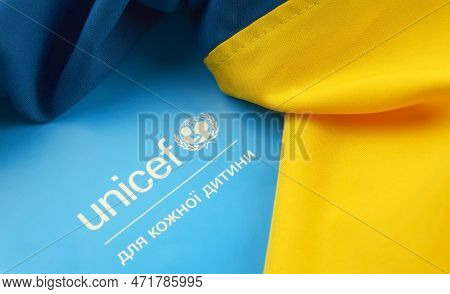 Unicef - United Nations International Childrens Fund Flag.