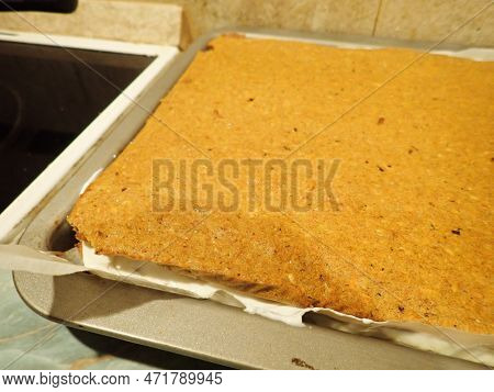 Homemade Cooking Of A Carrot Cake