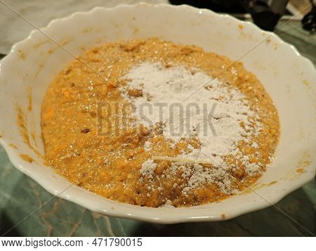 Homemade Cooking Of A Carrot Cake