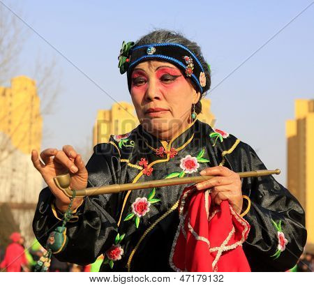 People Wear Colorful Clothes, Yangko Dance Performances In The Streets