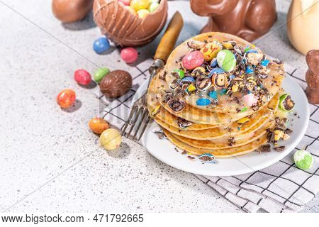 Easter Eggs Pancakes