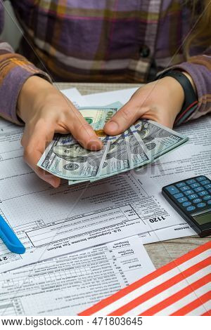 Completion Of The U.s. Corporation Income Tax Return 1120. The Concept Of Filing A Tax Return