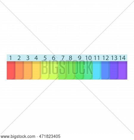 Ph Meter Color Scale Icon. Cartoon Of Ph Meter Color Scale Icon For Web Design Isolated On White Bac
