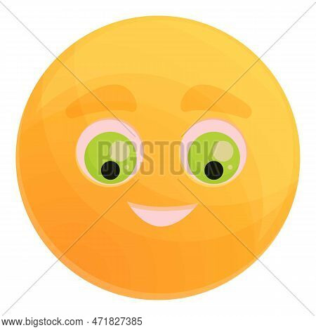 Cute Smile Icon. Cartoon Of Cute Smile Icon For Web Design Isolated On White Background