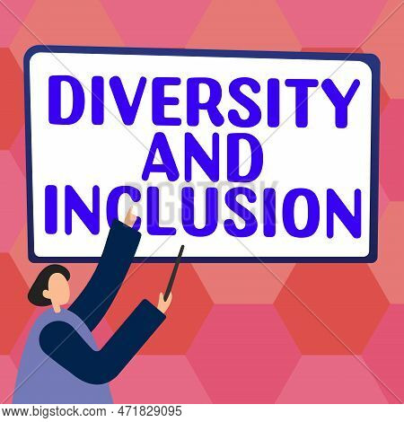 Handwriting Text Diversity And Inclusion. Concept Meaning Range Human Difference Includes Race Ethni