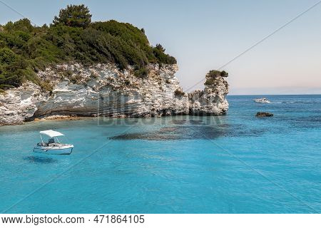 Cruise To Paxos And Antipaxos Islands In Greek Summer.