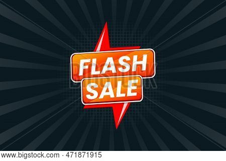 Flash Sale Modern Banner Promotional Template Design Vector