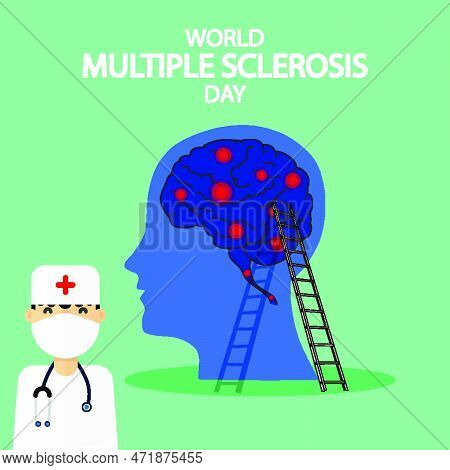 World Multiple Sclerosis Day, Vector Art Illustration.