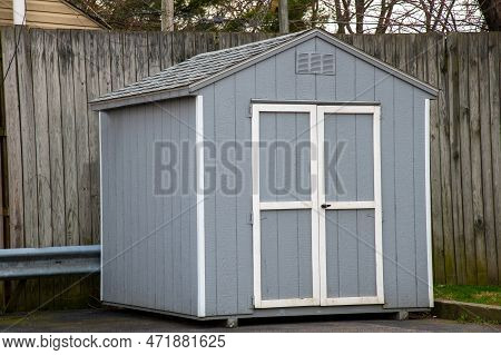 Nice New Shed Roof Door Store Drey Fasade