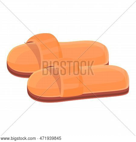 Trendy Slippers Icon. Cartoon Of Trendy Slippers Icon For Web Design Isolated On White Background