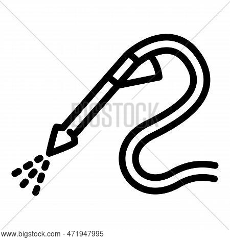 Car Wash Presure Gun Icon. Outline Car Wash Presure Gun Icon For Web Design Isolated On White Backgr