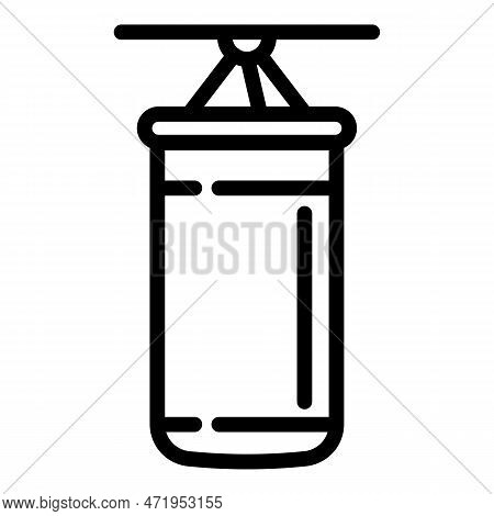 Box Punching Bag Icon. Outline Box Punching Bag Icon For Web Design Isolated On White Background