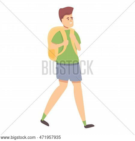 School Trip Icon Cartoon . Travel Group. Camp Summer