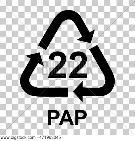 Paper Symbol, Ecology Recycling Sign Isolated On White Background. Package Waste Icon .