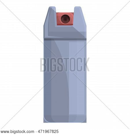 Self Defense Spray Icon Cartoon . Pepper Gas. Personal Woman