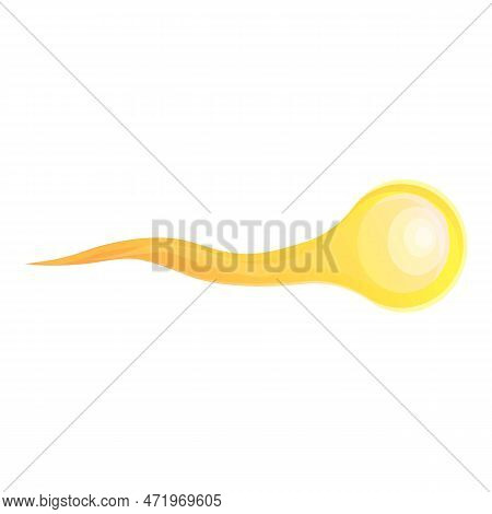 Bomb Gun Flash Icon Cartoon . Fire Weapon. Smoke Muzzle