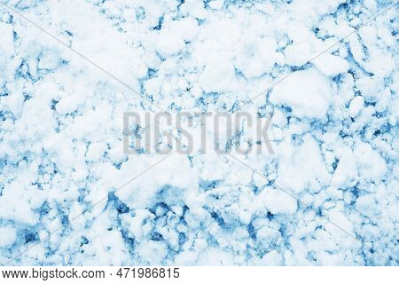 Snow Background. Ice Texture. Winter Seanson Pattern. Pile Of Snow. Crystal Snowflake Shine.