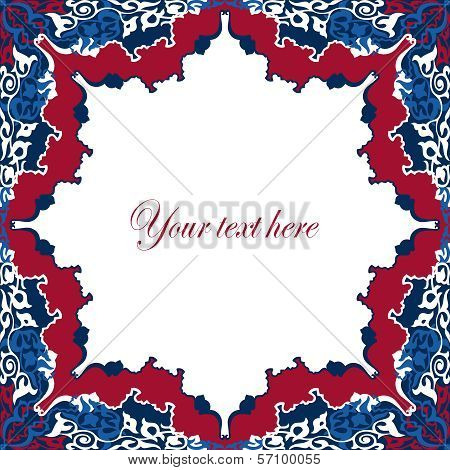 Vintage Background Traditional Ottoman Motifs.