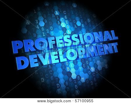 Professional Development on Digital Background.
