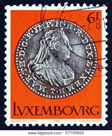 Postage Stamp Luxembourg 1981 Silver Coin