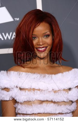 Rihanna  at the 53rd Annual Grammy Awards, Staples Center, Los Angeles, CA. 02-13-11