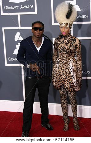 Lil Wayne and Nicki Minaj  at the 53rd Annual Grammy Awards, Staples Center, Los Angeles, CA. 02-13-11