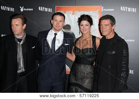 Ewan McGregor, Channing Tatum, Gina Carano. Antonio Banderas at the 