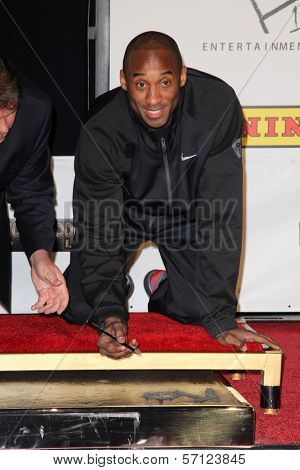 Kobe Bryant at the Kobe Bryant Hand and Footprint Ceremony, Chinese Theater, Hollywood, CA. 02-19-11