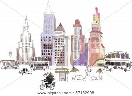 Town illustration
