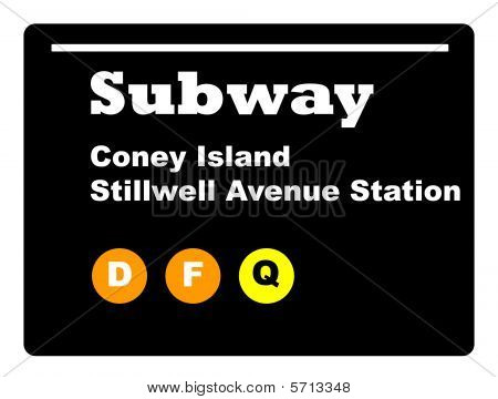 Coney Island metro muestra Nueva York