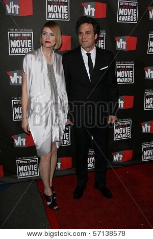Mark Ruffalo and Sunrise Coigney at the 16th Annual Critics' Choice Movie Awards Arrivals, Hollywood Palladium, Hollywood, CA. 01-14-11