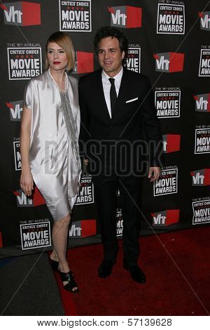 Mark Ruffalo and Sunrise Coigney at the 16th Annual Critics' Choice Movie Awards Arrivals, Hollywood Palladium, Hollywood, CA. 01-14-11
