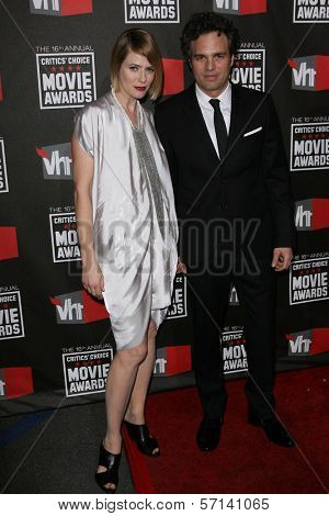 Mark Ruffalo and Sunrise Coigney at the 16th Annual Critics' Choice Movie Awards Arrivals, Hollywood Palladium, Hollywood, CA. 01-14-11