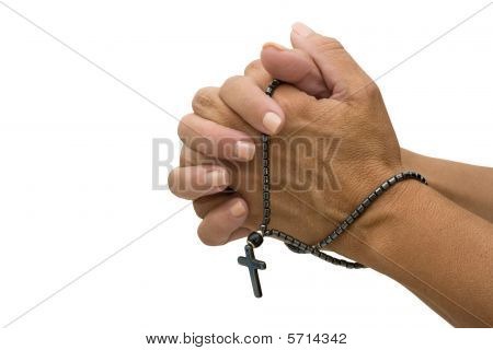 Pregando con un rosario
