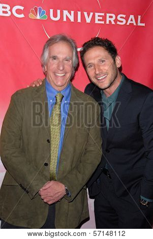 Henry Winkler and Mark Feuerstein at the NBC Universal  Press Tour All-Star Party, Langham Huntington Hotel, Pasadcena, CA. 01-13-11