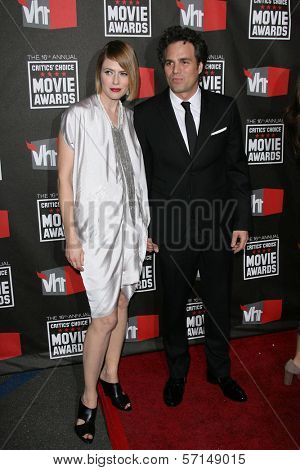 Mark Ruffalo and Sunrise Coigney at the 16th Annual Critics' Choice Movie Awards Arrivals, Hollywood Palladium, Hollywood, CA. 01-14-11