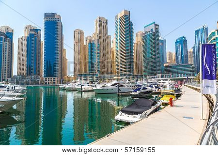 Dubai Marina Cityscape, Uae