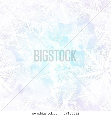 Seamless pattern with snowflakes. Vector illustration EPS 10