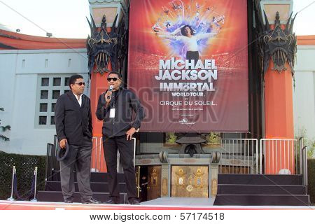 Jackie Jackson, Tito Jackson at Michael Jackson Immortalized at Grauman's Chinese Theatre, Hollywood, CA 01-26-12