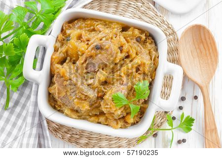Braised duck